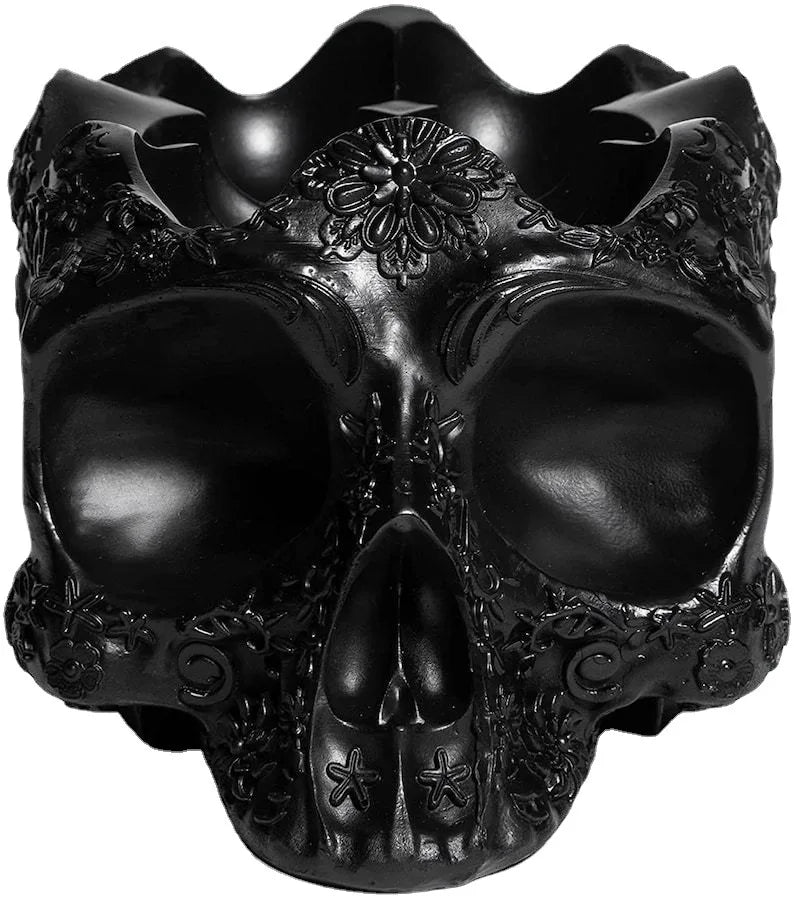 Gothic Skeleton Egg Holder Resin Craft Halloween Skull Rack
