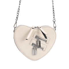 Gothic Heart Blade Zipper Crossbody Bag Women Girl Shoulder Purse Handbag