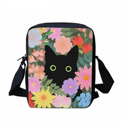 Gothic Moon Phase Prints Crossbody Bag for Women
