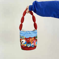 Graffiti Tote Handbag Canvas Shoulder Bag Eco Reusable Shopper