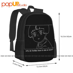 Grave Of The Fireflies Die Backpack Large Capacity Swimming 3d Printing