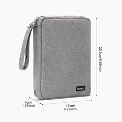 Gray USB Cable Storage Bag Travel Kit Tablet Protective Accessories