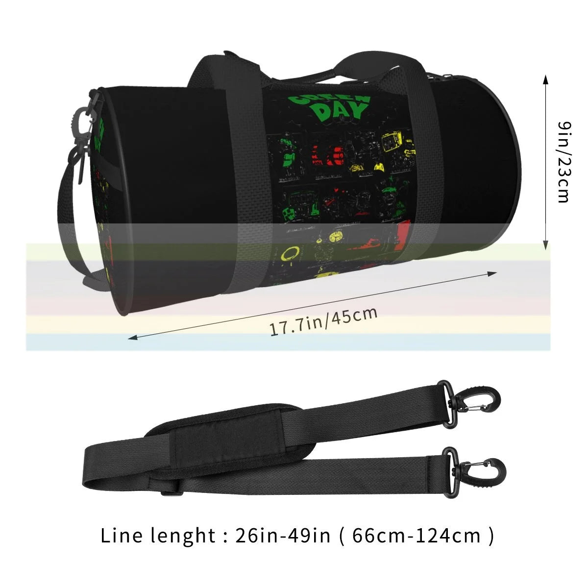 Green Universal Travel Sports Fitness Shoulder Bag