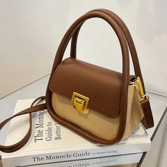 Green Female Shoulder Bag Pu Leather Crossbody Small Flap Messenger