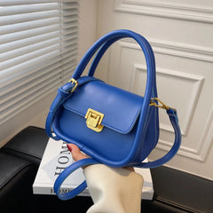 Green Female Shoulder Bag Pu Leather Crossbody Small Flap Messenger