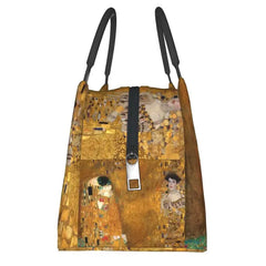 Gustav Klimt Insulated Lunch Bag Leakproof Thermal Tote Beach Camping Travel