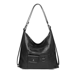 Large Capacity Women Shoulder Hobo Bag Soft PU Leather Handbag Tote Purse