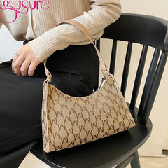 Solid Shoulder Purse Underarm Bag Top-handle Clutch Small Handbag Pouch