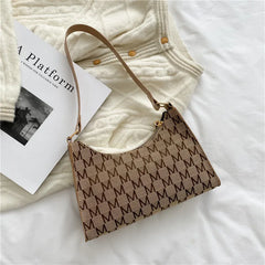 Solid Shoulder Purse Underarm Bag Top-handle Clutch Small Handbag Pouch