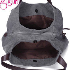 Vintage Canvas Travel Shoulder Totes Bag for Women