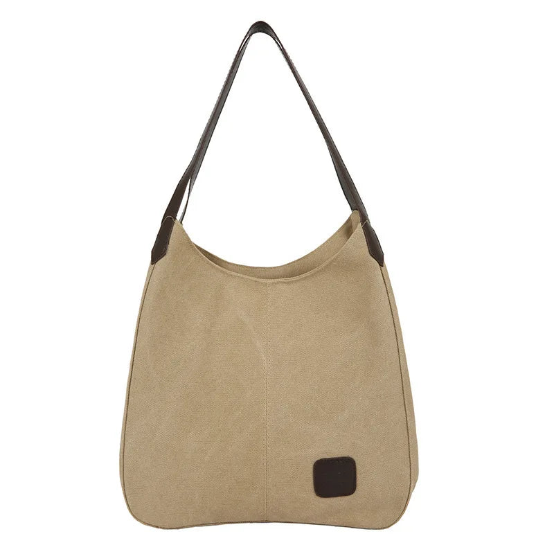 Large Capacity Canvas Handbag Casual Shoulder Crossbody Tote Shopper Hob