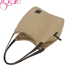 Large Capacity Canvas Handbag Casual Shoulder Crossbody Tote Shopper Hob