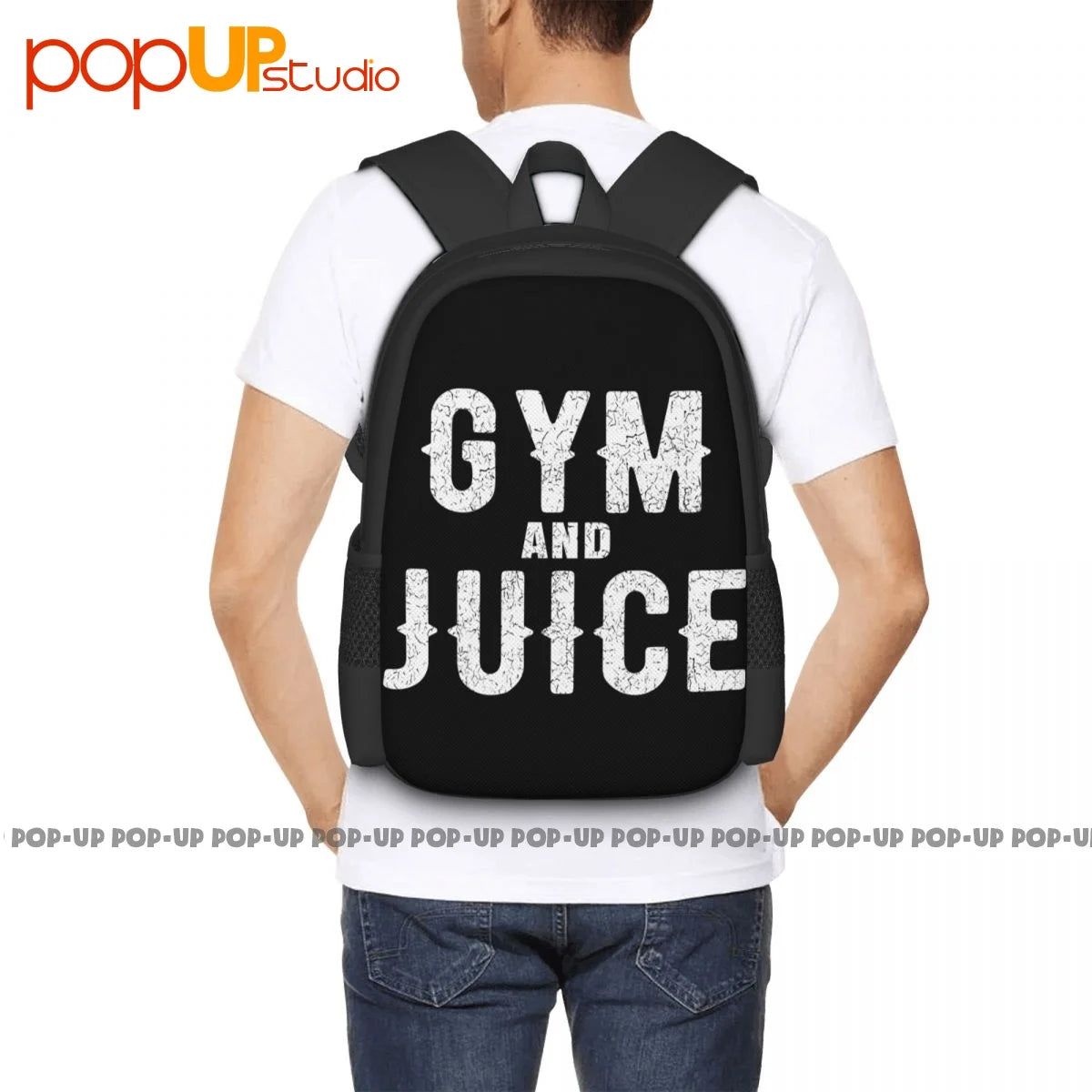 Gym And Juice Backpack Foldable Gym Tote Bag
