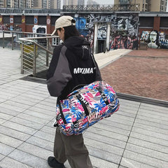 Canvas Gym Duffle Bag Sports Laptop Backpack