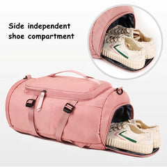 Women's Gym Bag Yoga Travel Luggage Dry Wet Shoulder Handbag Backpack