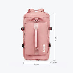 Women's Gym Bag Yoga Travel Luggage Dry Wet Shoulder Handbag Backpack