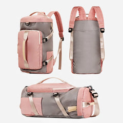 Women's Gym Bag Yoga Travel Luggage Dry Wet Shoulder Handbag Backpack