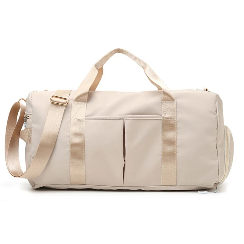 Women's Gym Bag with Shoe Compartment and Wet Pocket