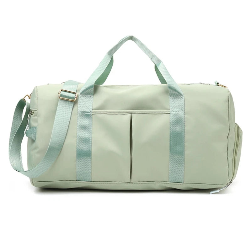 Women's Gym Bag with Shoe Compartment and Wet Pocket