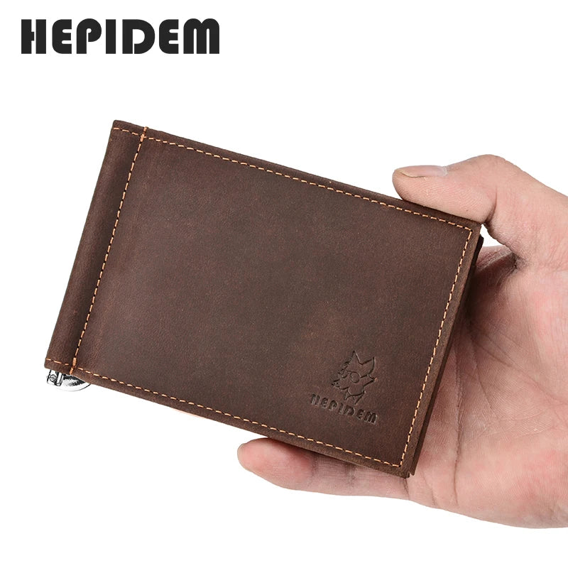 RFID Trifold Leather Wallet for Men