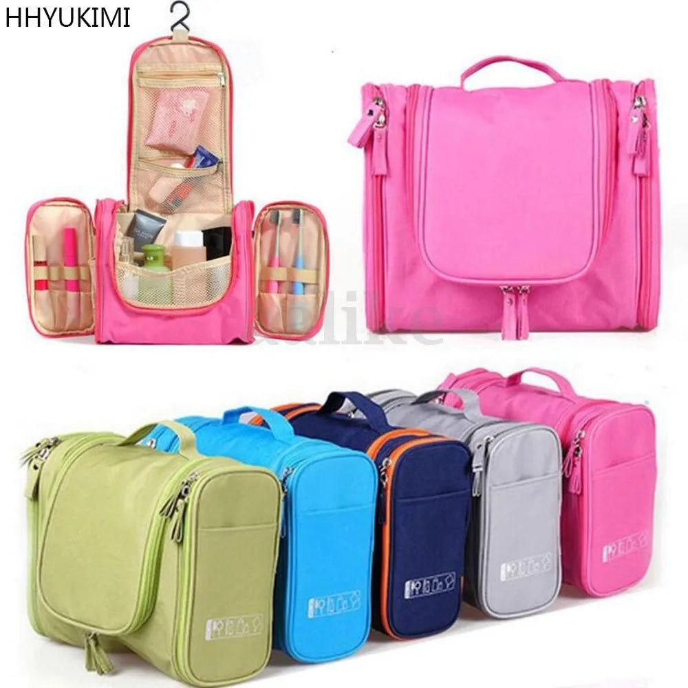 Men Hanging Cosmetic Bag Travel Portable Beautician Make Up Bag Cosmetics Organi