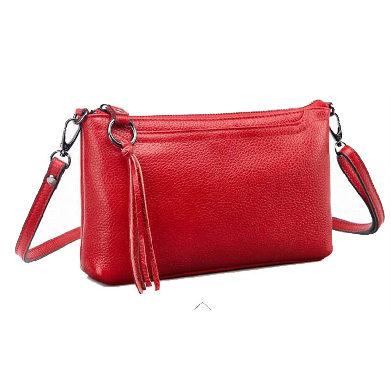 Leather Chain Crossbody Messenger Shoulder Bag Women Phone Plus Wallet