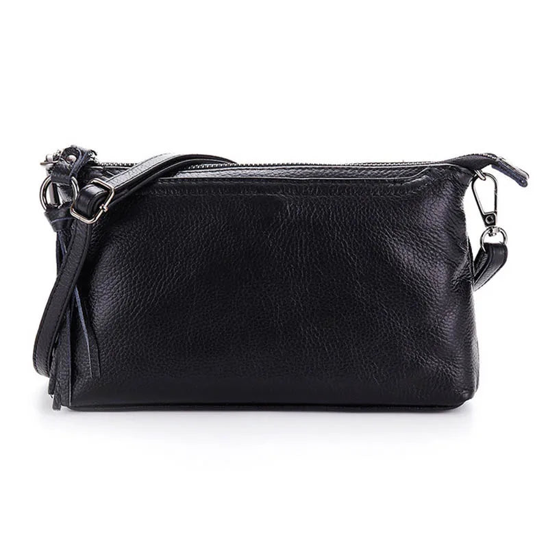 Leather Chain Crossbody Messenger Shoulder Bag Women Phone Plus Wallet