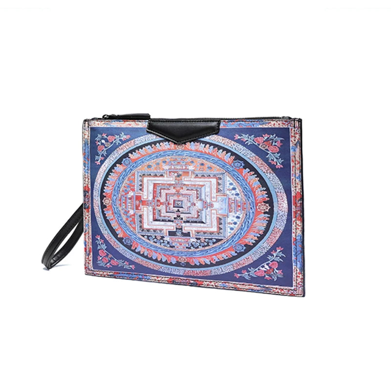 Women's Flower Printed Ipad Bags Shoulder Crossbody Envelope Bag
