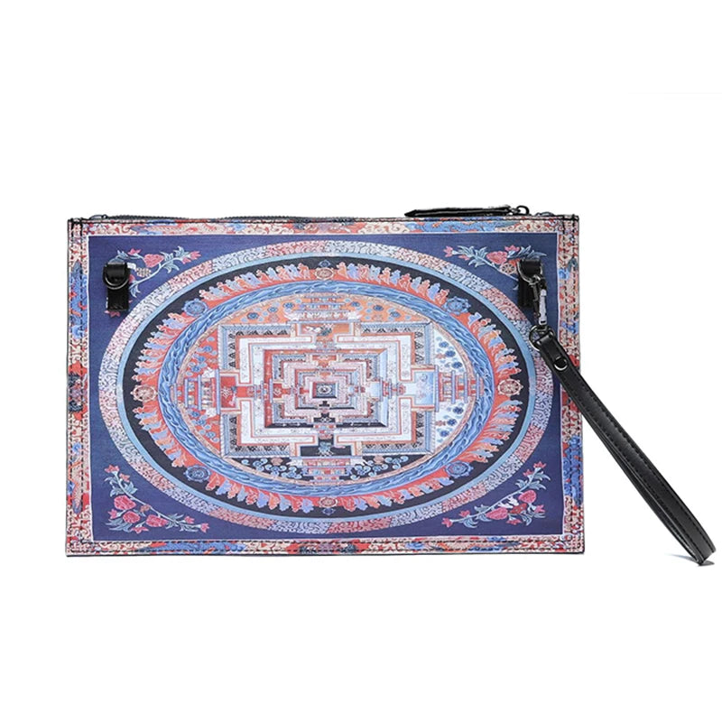 Women's Flower Printed Ipad Bags Shoulder Crossbody Envelope Bag