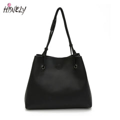 2 pcs Composite Bag High Capacity Tote Bag Women PU Leather handbags