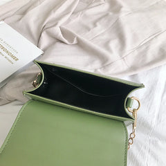 Graffiti PU Leather Crossbody Bag Chain Shoulder Women Handbag