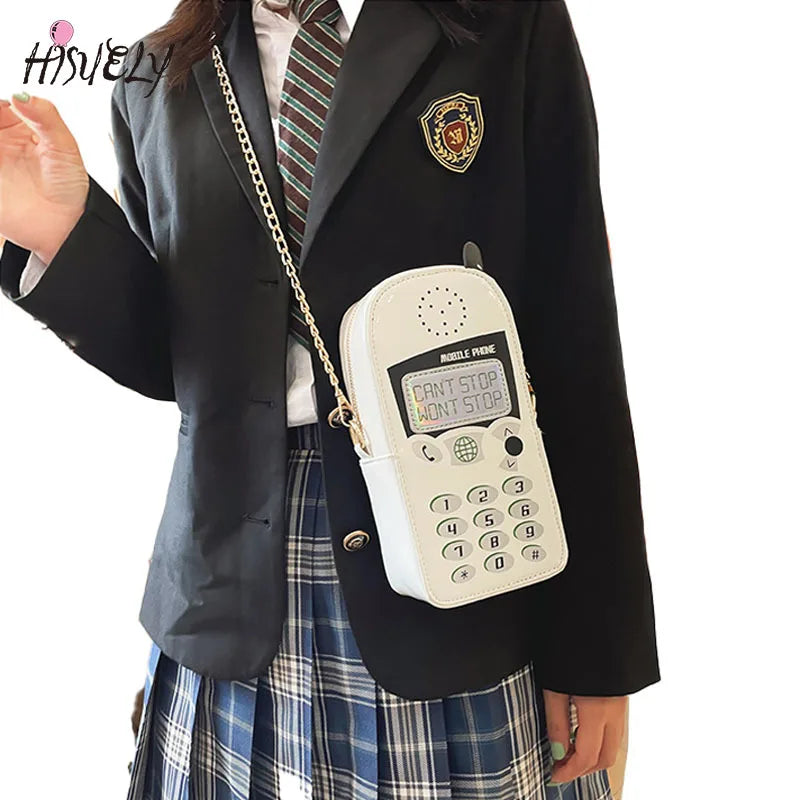 Personality Mobile Phone Shape Crossbody Bag Clutch Bag