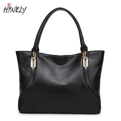 Women's 2-Pc PU Leather Handbag Set: Crossbody Bucket Bag & Shoulder Bag