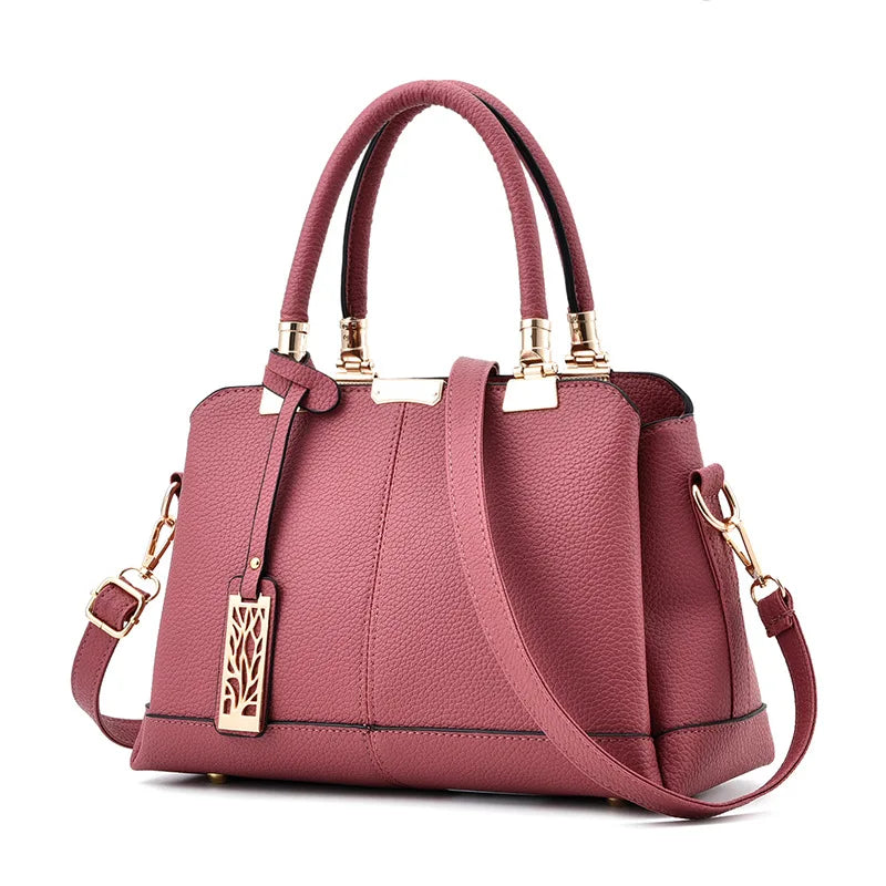 Large Womens Leather Handbag Shoulder Bag Ladies Messenger Tote High Hot Bolsa F
