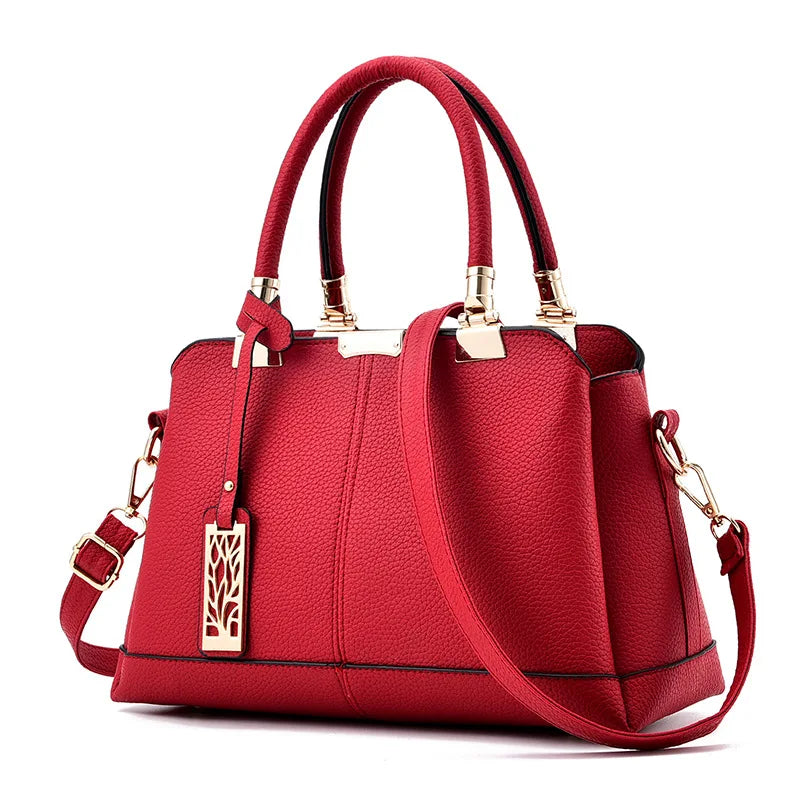 Large Womens Leather Handbag Shoulder Bag Ladies Messenger Tote High Hot Bolsa F