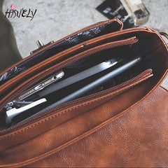 Retro Women Shoulder Bag PU Leather Small Handbags Lock Ladies Crossbody
