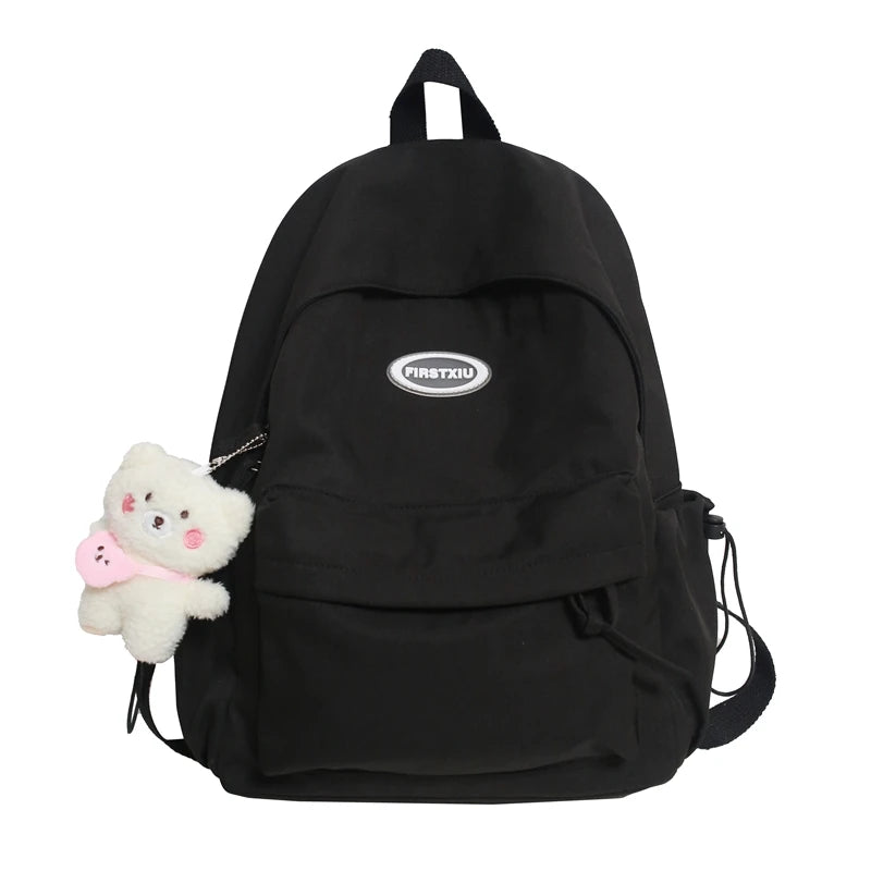 Waterproof Nylon Women Backpack Casual School Bag For Teenage Girls Shoulder Bag