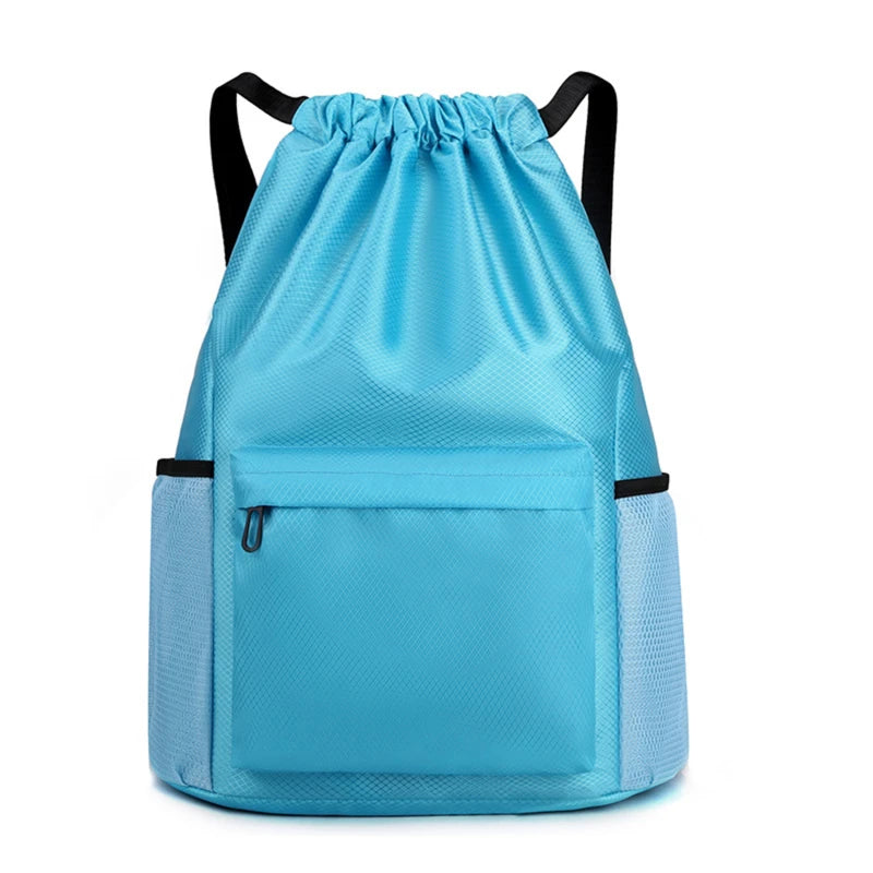 Drawstring Backpack Gym Bag Casual String Knapsack