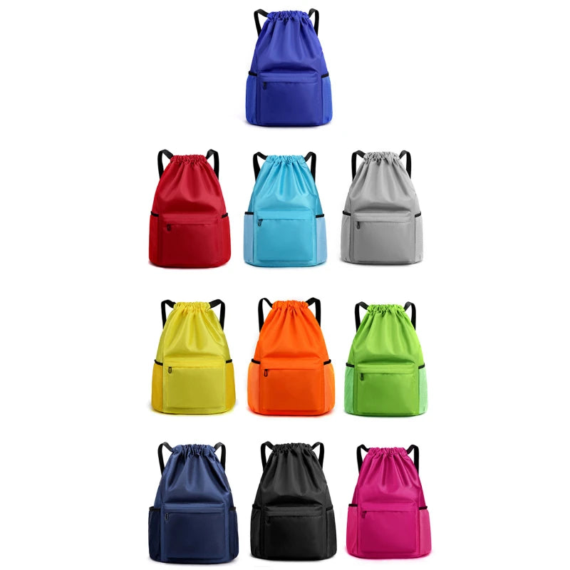 Drawstring Backpack Gym Bag Casual String Knapsack