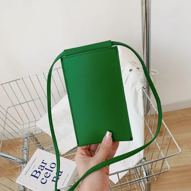 Small Crossbody Bag Mini Matte Leather Shoulder Messenger Clutch Purse