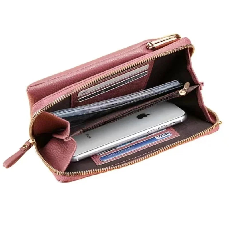 Small Crossbody Bag Matte Leather Shoulder Clutch