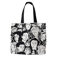Canvas Shoulder Bag Large Capacity Lazy Style Women's Tote