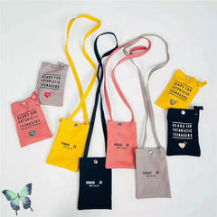 Canvas Mobile Bag with Key Bag