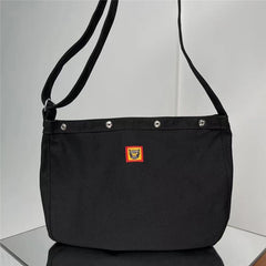 Canvas Casual Bag Men Women Single Shoulder Letter Messenger Bag