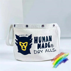 Monkey Head Print Shoulder Messenger Bag