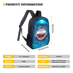 Pug Dog Backpack for Kids Boys Girls School Bags