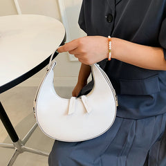 Green PU Leather Crossbody Bag with Short Handle for Women