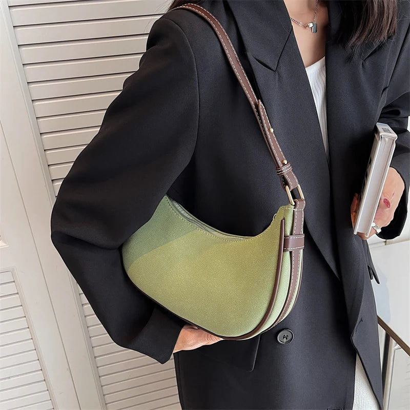 Small Nubuck Leather Crossbody Bag Women's Handbag