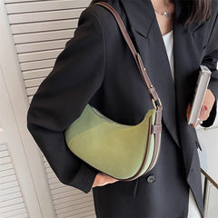 Small Nubuck Leather Crossbody Bag Women's Handbag