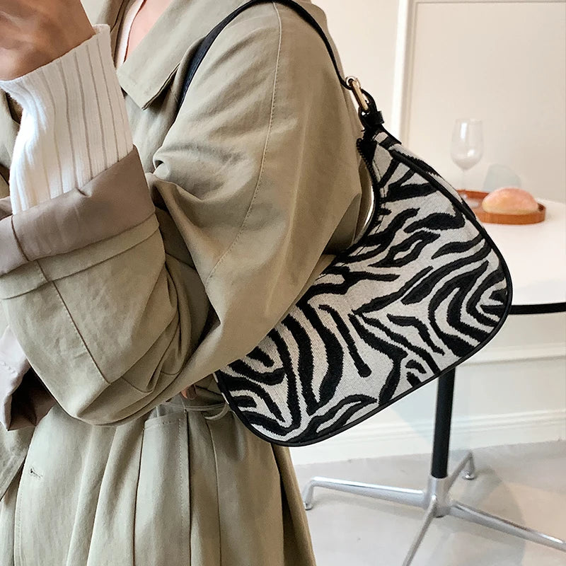 Half-Moon Leather Crossbody Shoulder Bag for Women